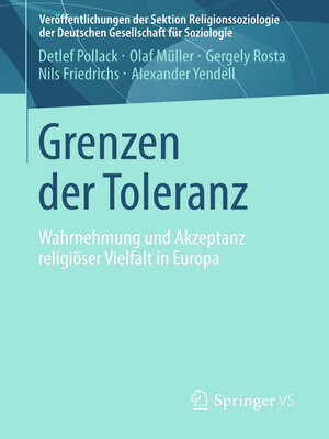 cover image of Grenzen der Toleranz